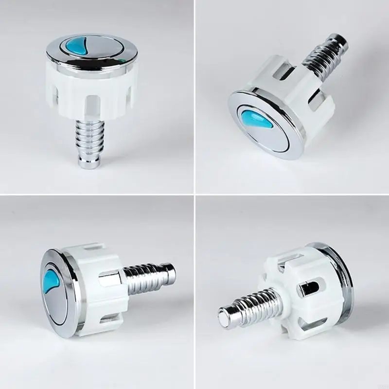 Y98E Toilet Dual Flush Round Push Button Round Electroplating Water Tanks