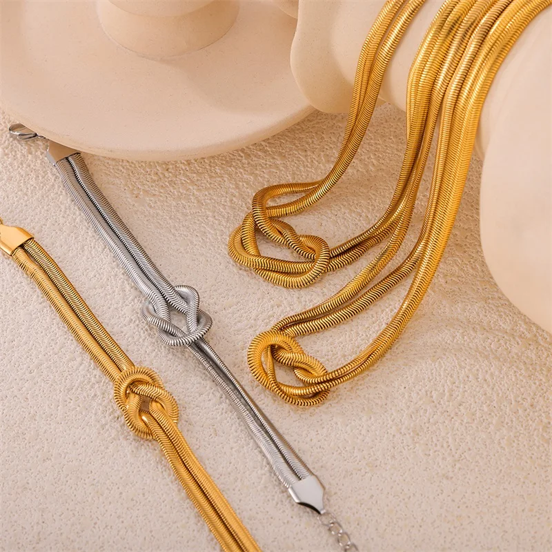 EILIECK Collana a catena cubana spessa in acciaio inossidabile 316L per le donne Ragazza Nuovo punk impermeabile placcato oro 18 carati regalo per feste di gioielli  36