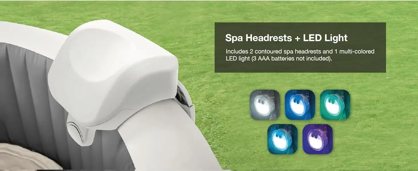 Spa Headrests + LED Light