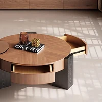 Tables basses Vintage du milieu du siècle Wabi Sabi Designer Wabi Sabi Table basse tendance Premium élégant Mesinha meubles de salon 3