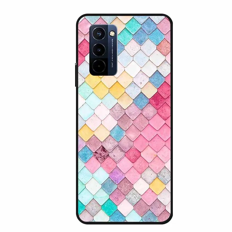 Shockproof Silicone TPU Painted Back Cover - Full Protective Case