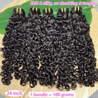 Paquets de cheveux humains bouclés birmans # Extensions de tissage de cheveux vierges bruts ondulés de couleur naturelle 1B, cheveux 100% naturels bouclés et rebondissants pour femmes 3