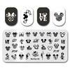 Nail Art Stamp MouTeen071 Cartoon Gesture Finger Nail Plates Stamp King Manicure Set For Nail Art Stamping 5