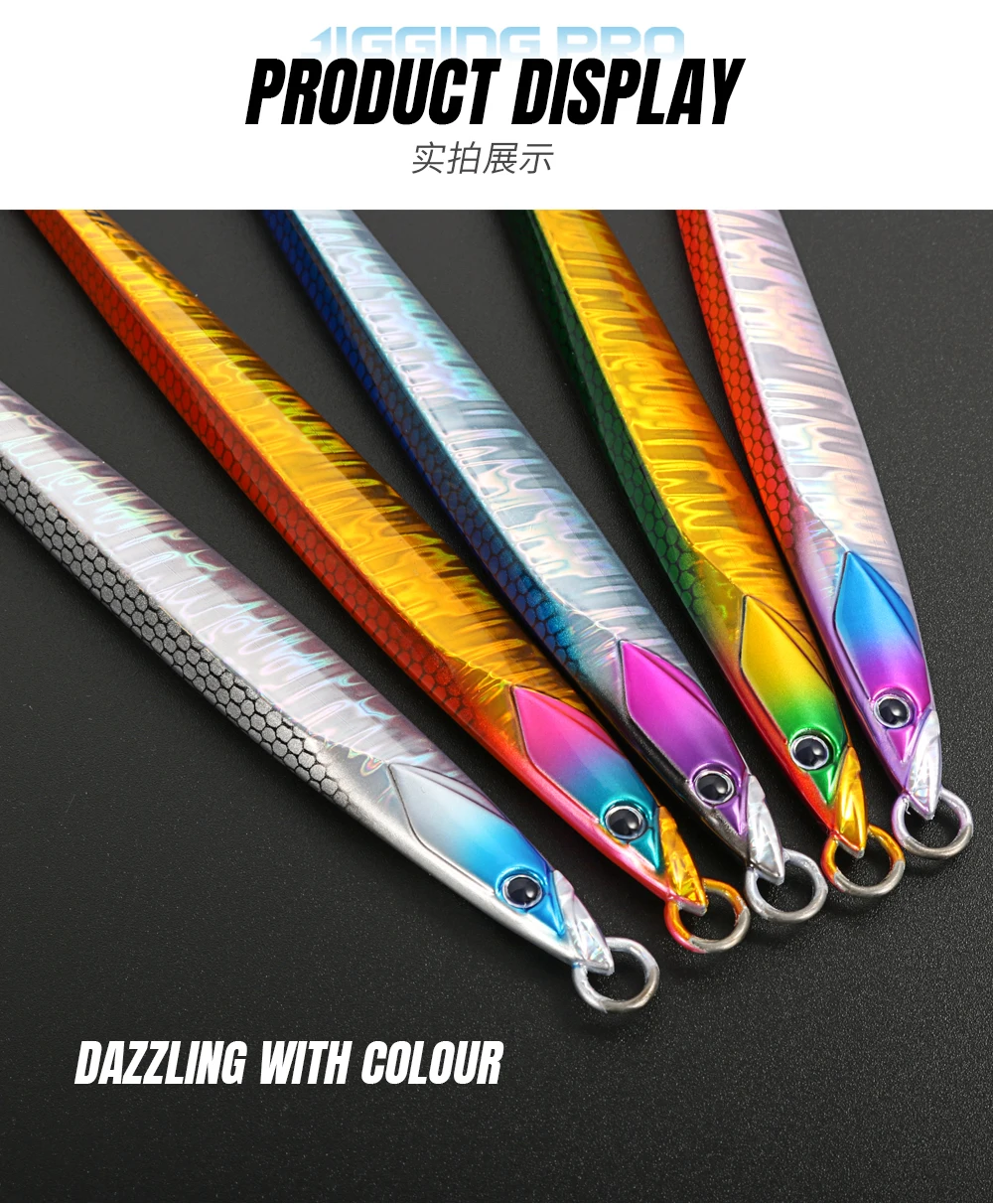 JIGGING PRO 100g 120g 150g Vertikaler Jig Speed Metall-Jig Asymmetrischer Jigging-Köder Salzwasser-Angelköder – Detail 8