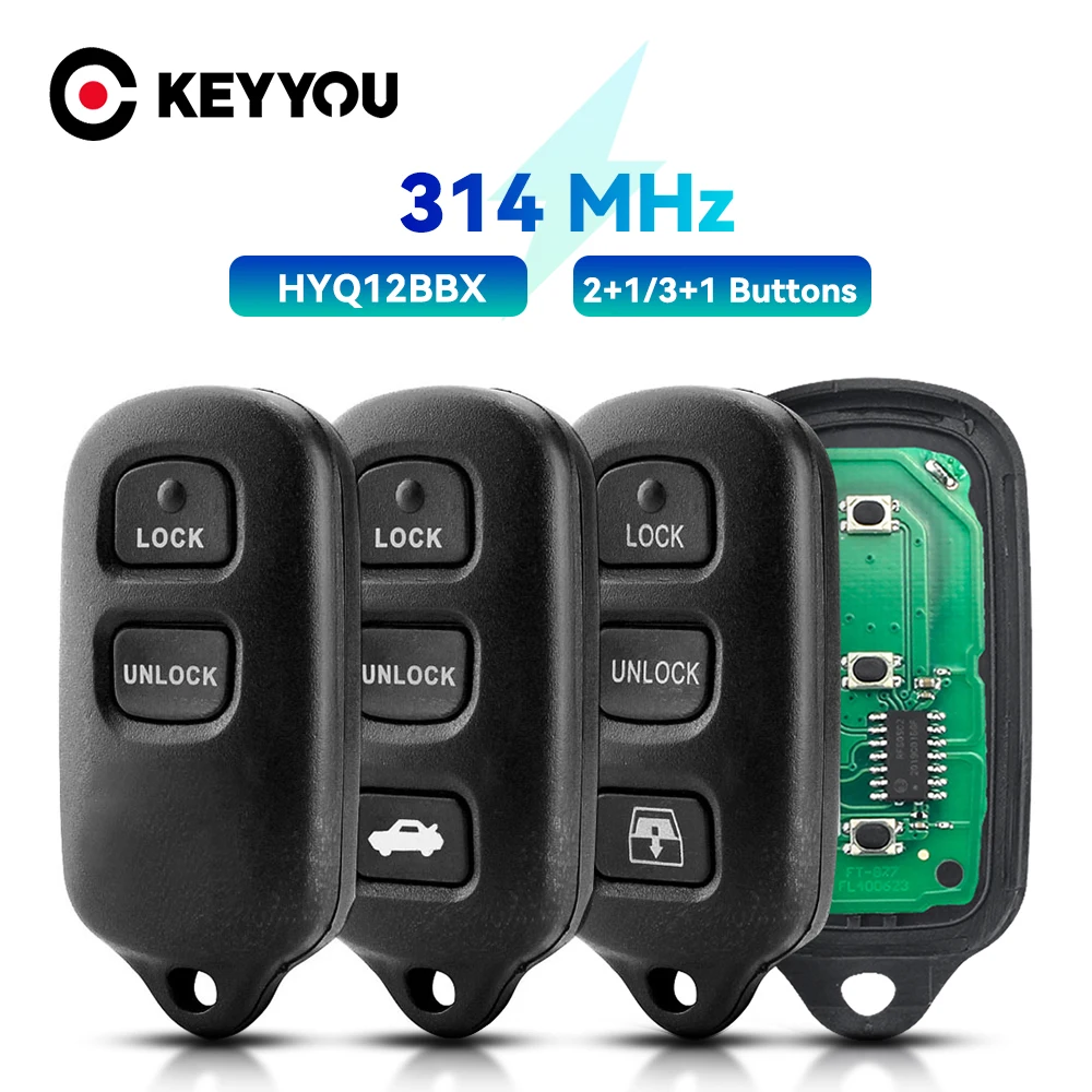 KEYYOU 2/3/4 кнопки 314 МГц фотосессия для Toyota 4runner Sequoia 2005 2006 2007 2008 FJ Cruiser HYQ12BBX |