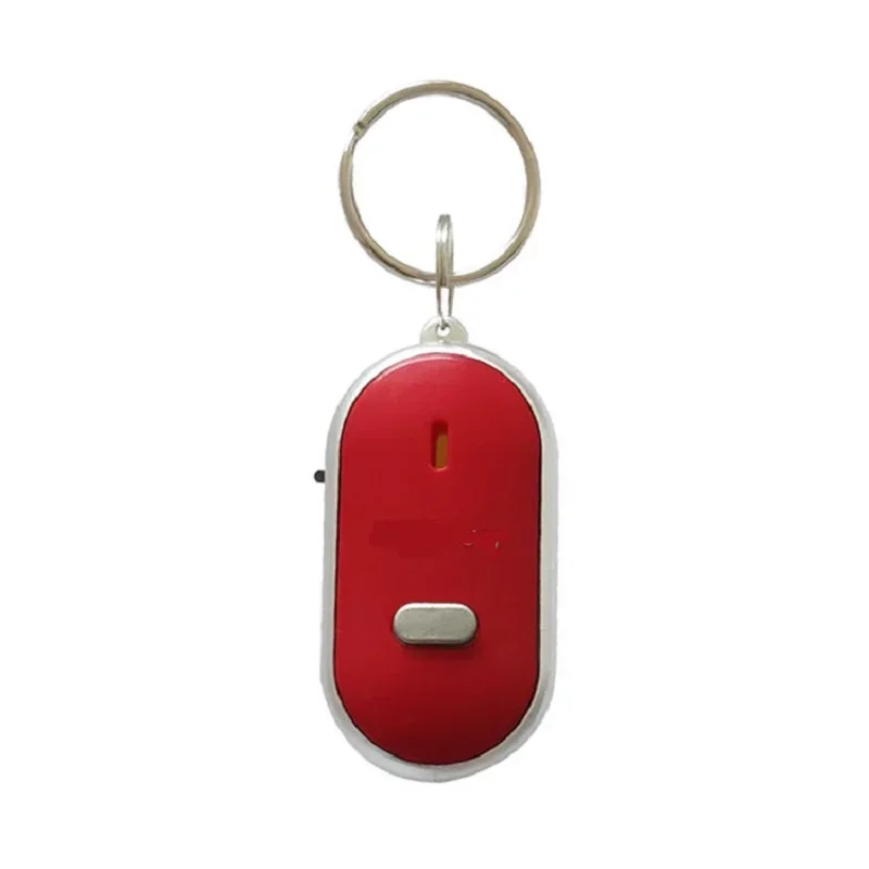 Enhanced LED Whistle Key Finder with Flashing Light and Sound Control - Anti-Lost Key Locator