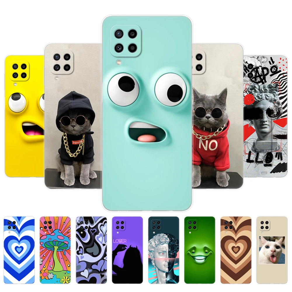 Чехол для Samsung Galaxy M22 M32 4G задняя крышка телефона мягкий чехол M 22 32 силиконовый