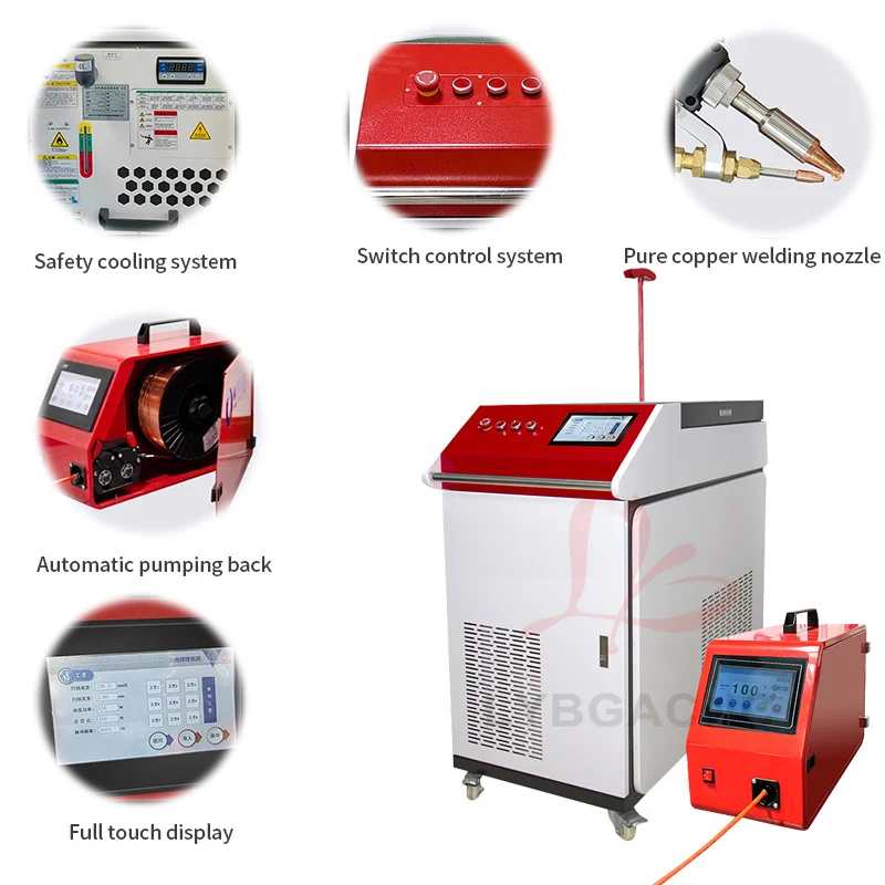 3000W Fiber Laser Welding Handheld 4 in 1 Metal Welding Cleaning Cutting Soldering Machine Welder 2000W