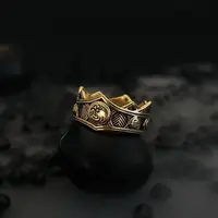 Dragon Shape Family Ring Vintage Gothic Medieval Dragons Finger Ring Jewelry Cosplay Party Props Jewelry Presents 1