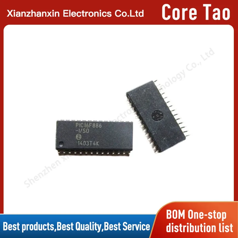 

1~5PCS/LOT PIC16F886 PIC16F886-I/SO SOP-28 Microcontroller in stock