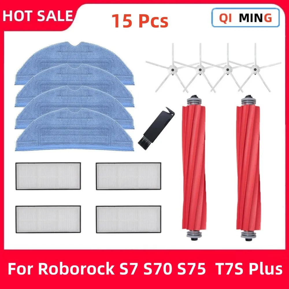 

For Roborock S7 S70 S75 S7Max S7MaxV T7s T7s Plus Mop Pad Vacuum Cleaner Robot Mop Rags Parts Mop Cloths Accessories