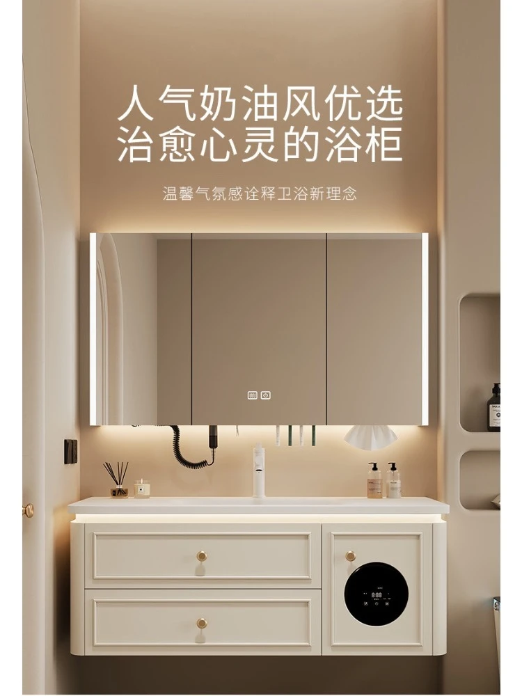 *Bathroom Cabinet Combination Hot Bending Integrated Basin Washbasin Washbasin