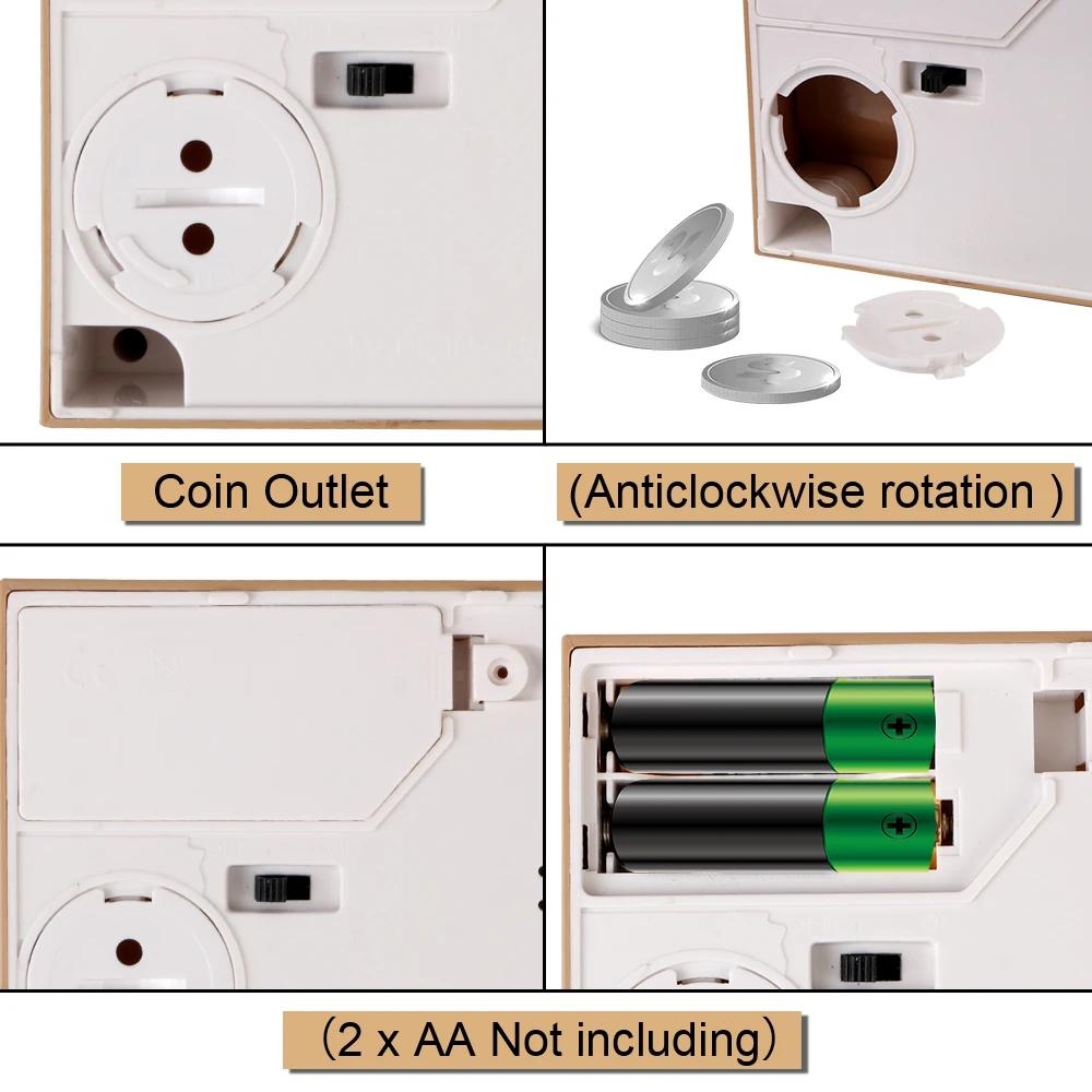 Elektronische spaarpot panda design muntbox voor kinderen_voghion.com