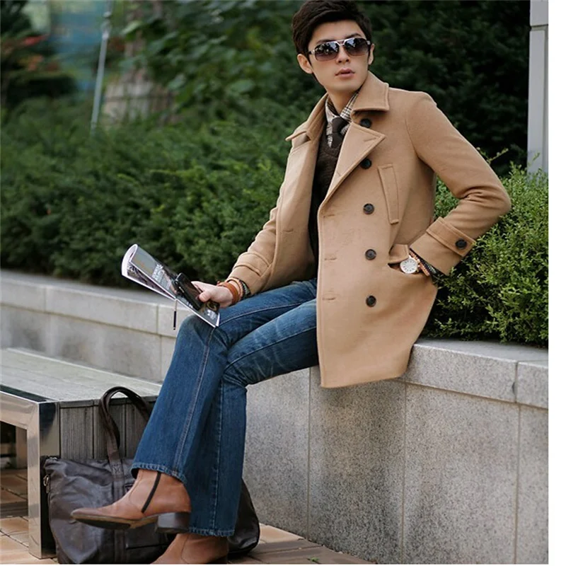 coats|mens pea coatwool coat men 