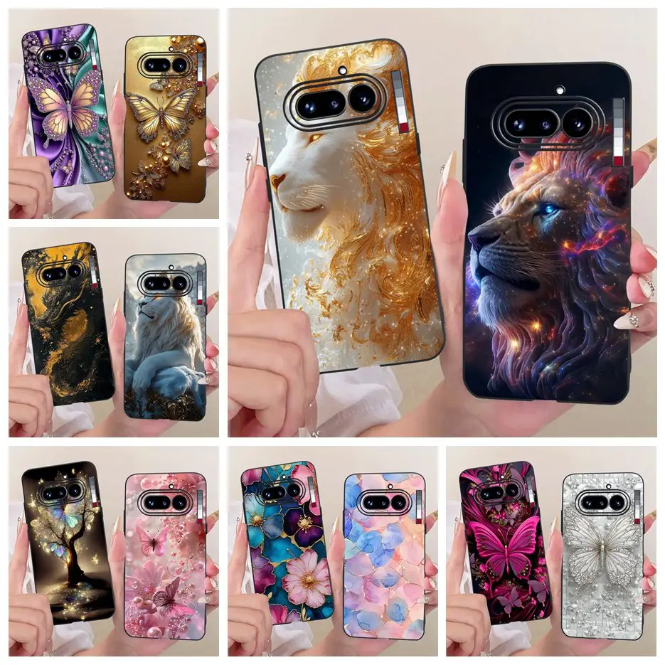 Cute Lion Fashion Painted Soft TPU Cover - Stylish Case
