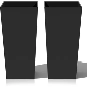 Tall Resin Planters (2-Pack) 1