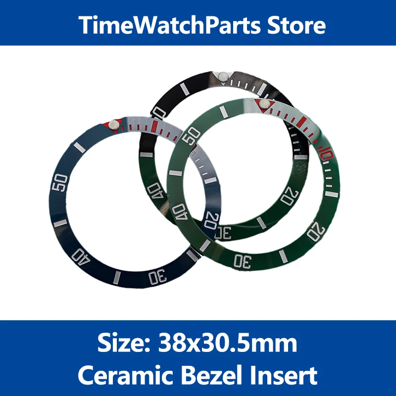 Seiko Watch Bezel Insert Submariner Ceramic Bezel Insert Gmt 38Mm Insert Per Skx007 Skx009 Srpd Custodie Per Orologi Sostituire Parti Mod
