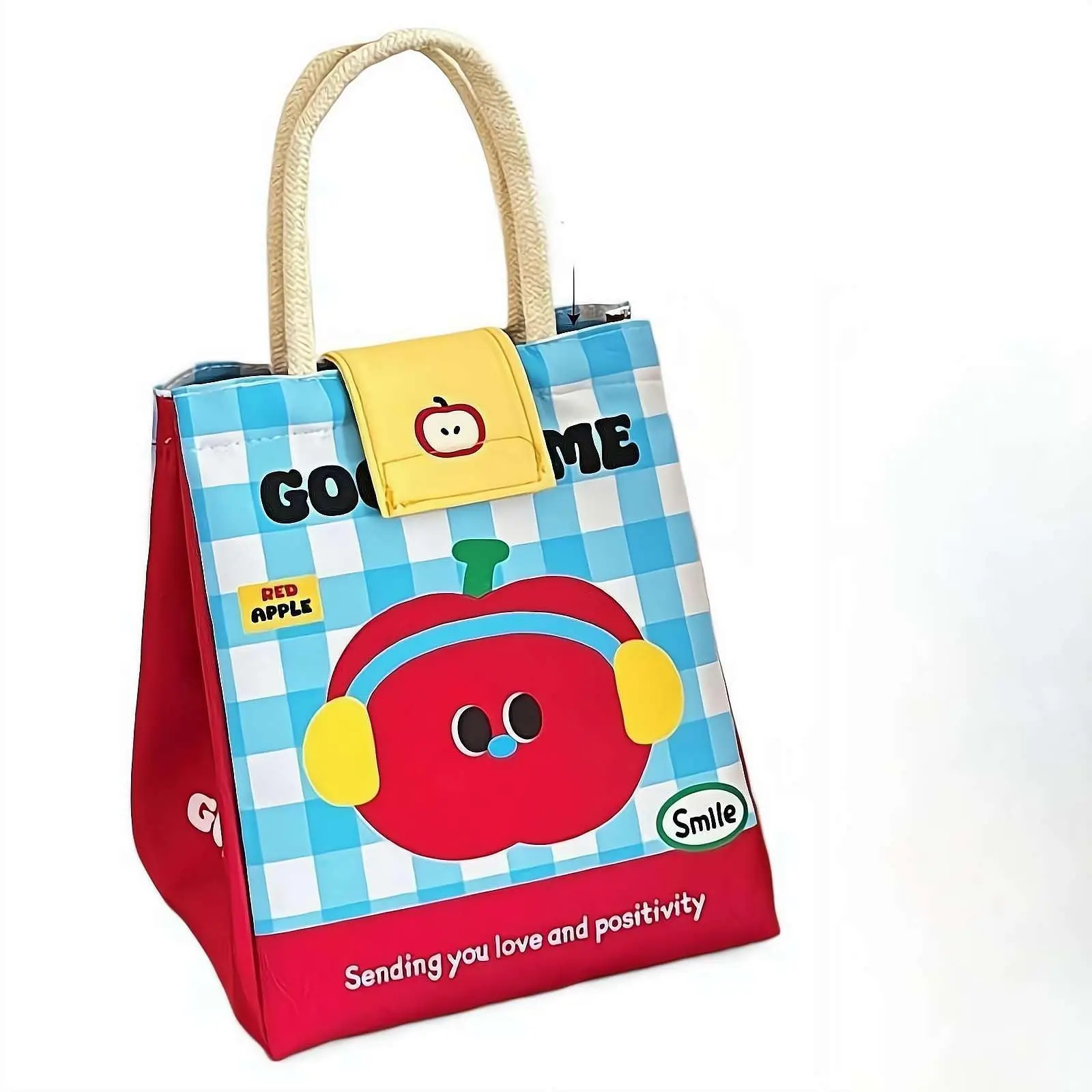 1pc Insulated Lunch Bag Cute Bento Tote Bag Fashionable Thermal Food Container for Offi... - SKU ILB00909 - UGI Packaging