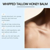 Peptides de cuivre GHK-Cu Tallow de boeuf pour la peau : baume bleu Manuka Honey hydratant visage et corps pour peaux matures, sèches et sensibles 3