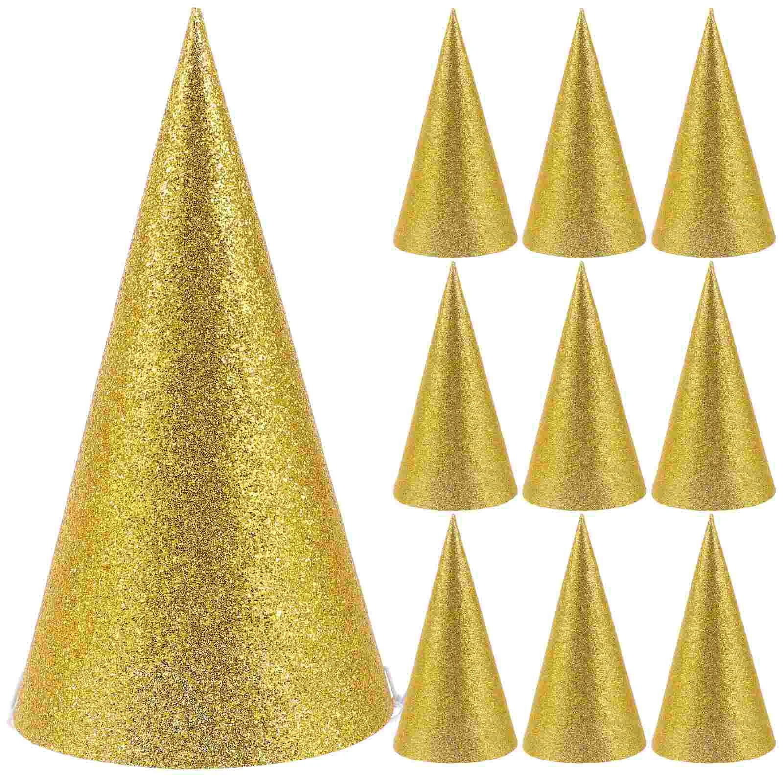 

Glitter Cone Party Hats Triangle Toddler Crown Hat Birthday Hats for Kids and Adults Birthday Decoration Accessories