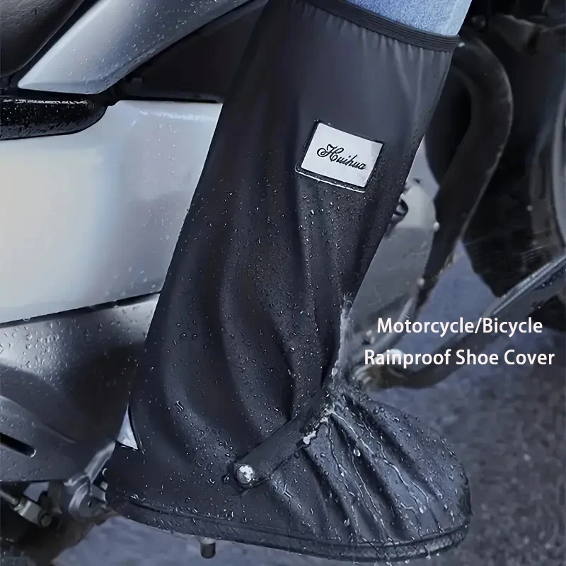 Adult Waterproof Shoe Covers Outdoor Travel Rainproof Coversbandage Style Thickened Non-Slip Rain Boots Covers shoe covers