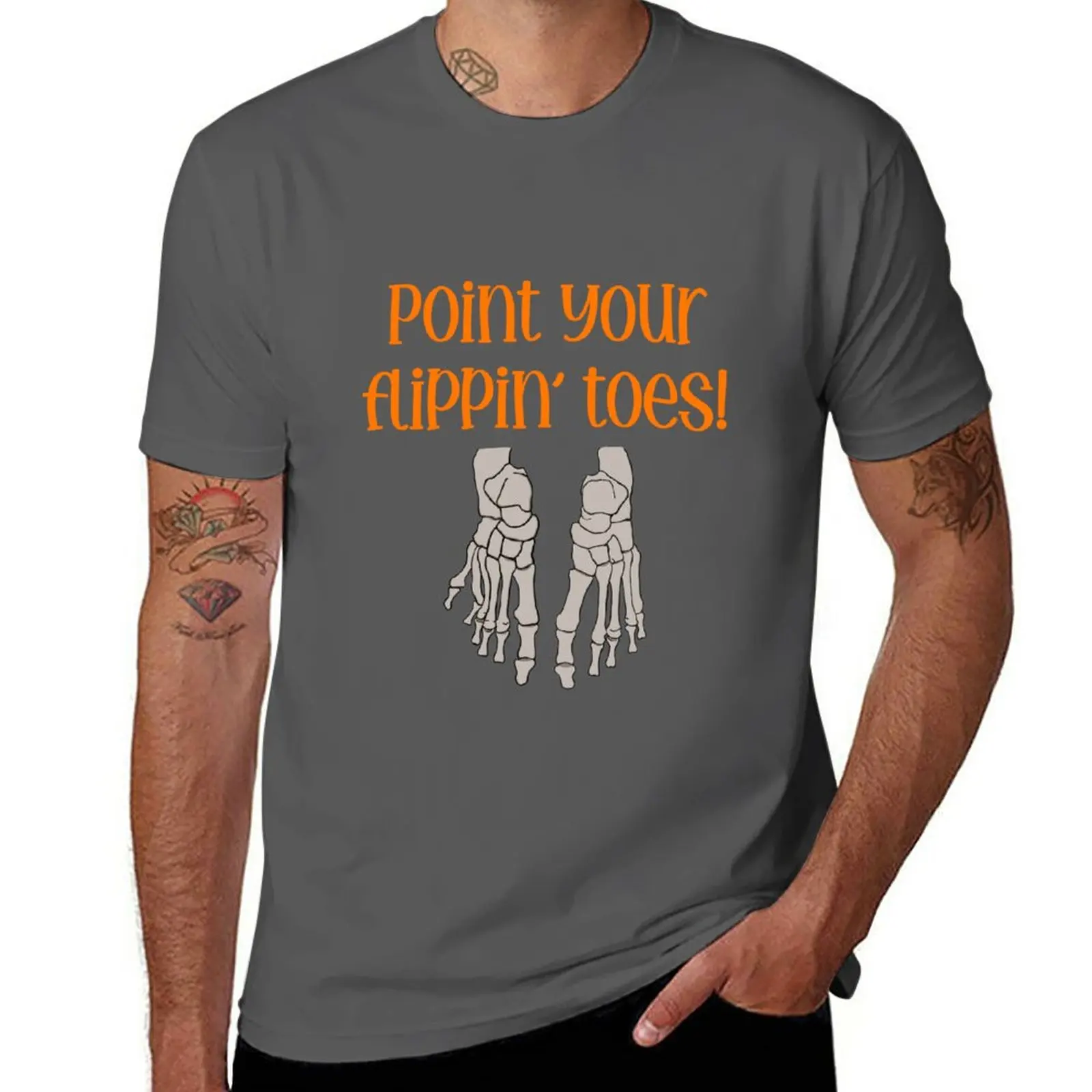 

New Point your flippin toes T-Shirt anime new edition t shirt mens big and tall t shirts