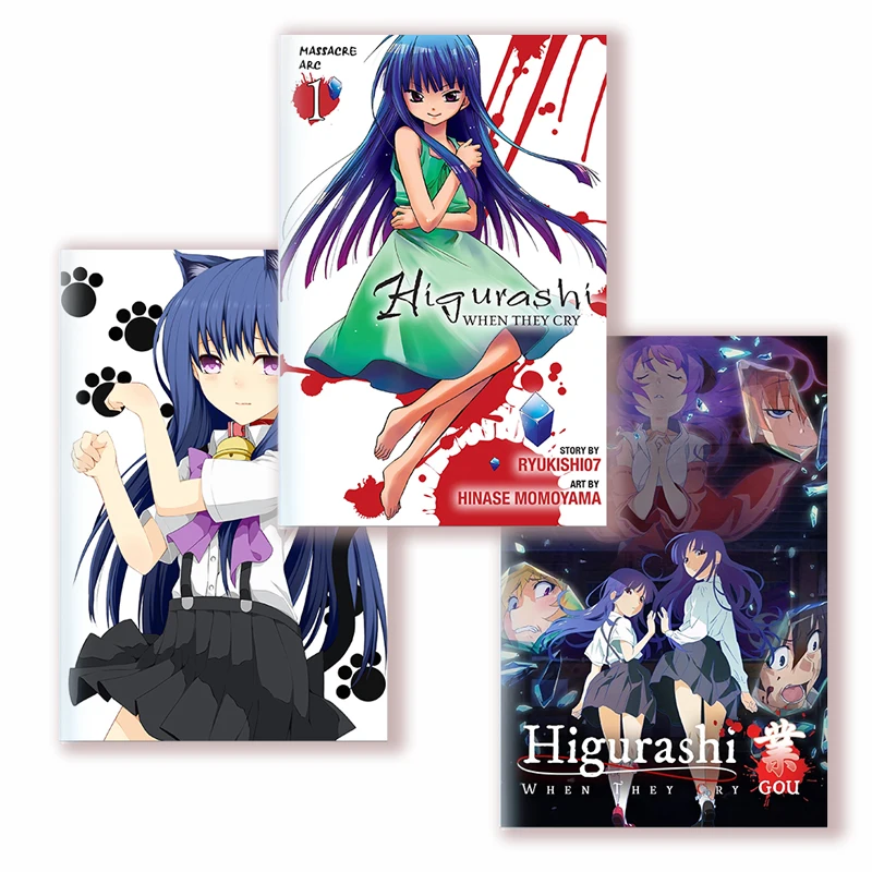 A5 Notebook Higurashi When They Cry Anime Characters Ryugu Rena Kai Rika Gou Death Cartoon No Naku Koro Ni Manga Note Book Diary here u are manga comic notebook cartoon characters handbook diary weekly planner anime around fiction books manhwa