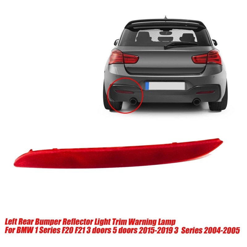 

1 пара, отражатель заднего бампера для BMW F20, F21, 3 двери, 5 дверей, 2015-63147363787
