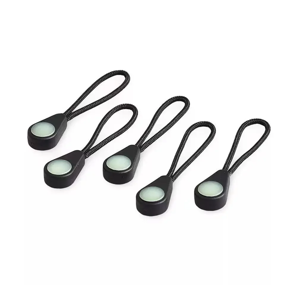 5pcs Luminous Zipper Pullers Clothes Zipper Extension Tool Climb Bag Schoolbag Accessories zipper pullers