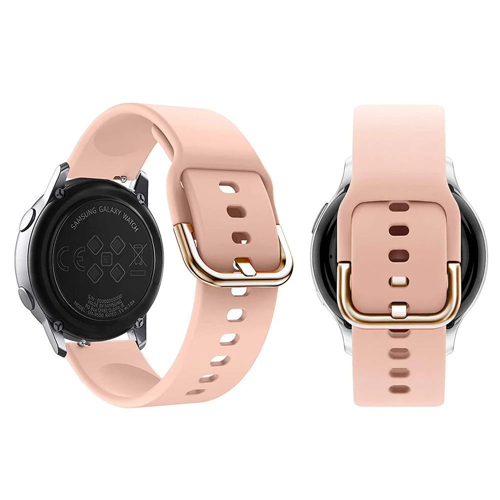 Universal 20mm Watch Strap and Protective Case with Bumper Coverage