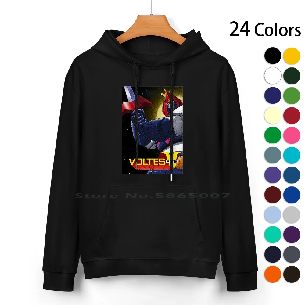 

Voltes V Pure Cotton Hoodie Sweater 24 Colors Voltes V Voltes 5 Voltes Five Lets Volt In Steve Big Bert Bozanian Little John