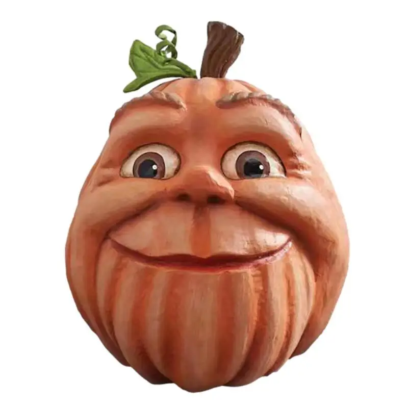 

Artificial Pumpkins Creepy Pumpkin Figurines Resin Decoration Vivid Expression Pumpkin Halloween Pumpkin Resin Decoration For
