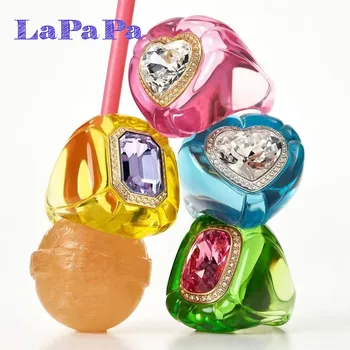 2025 New Original Pillow Shaped Heart Series Necklace Earrings Bracelet Ring Fashion for Women Jewelry Set Party Accessories 1