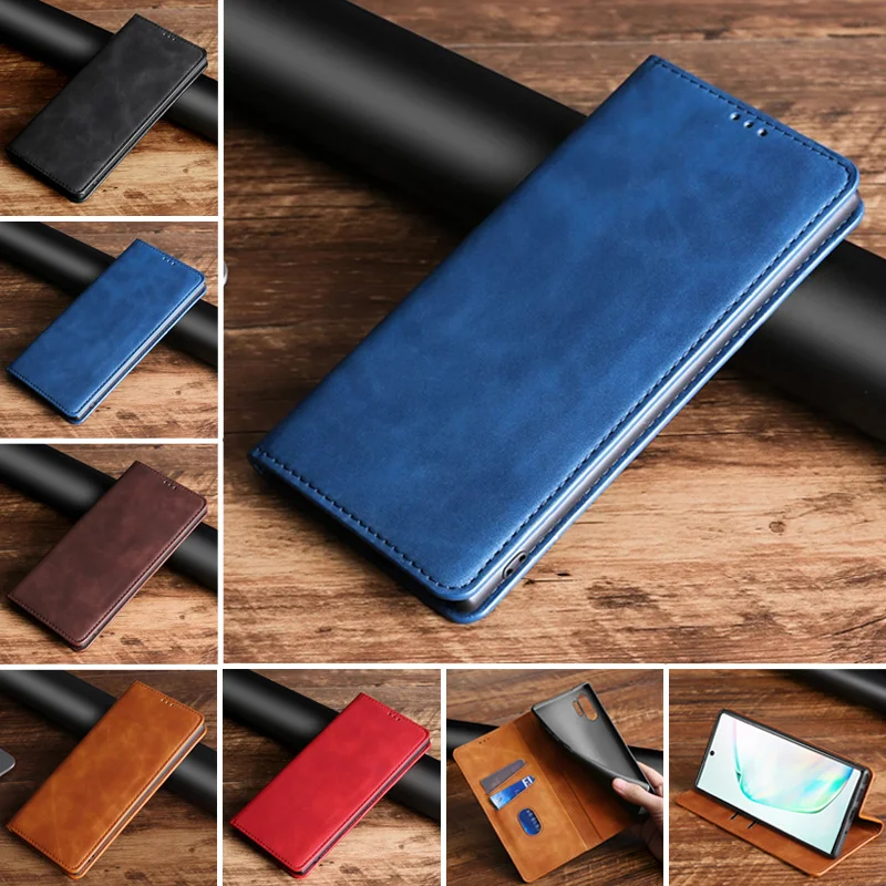 Leather Flip Case Wallet Phone Cover - Elegant Protection & Functionality