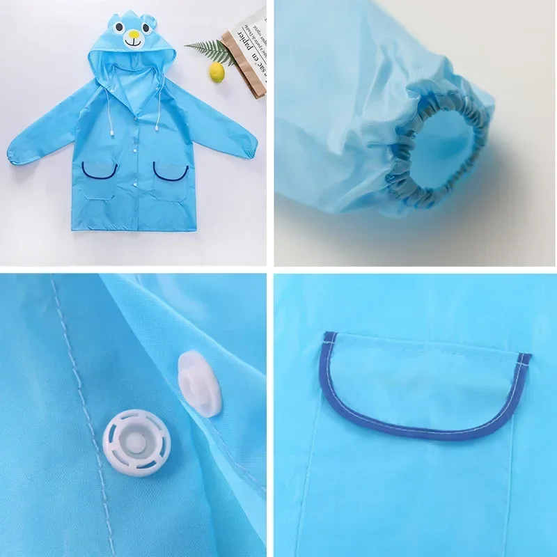 Cartoon Animal Style Waterproof Kids Baby Raincoat for Children Rain Coat Rainwear Student Poncho Rain Coat Kids raincoat poncho
