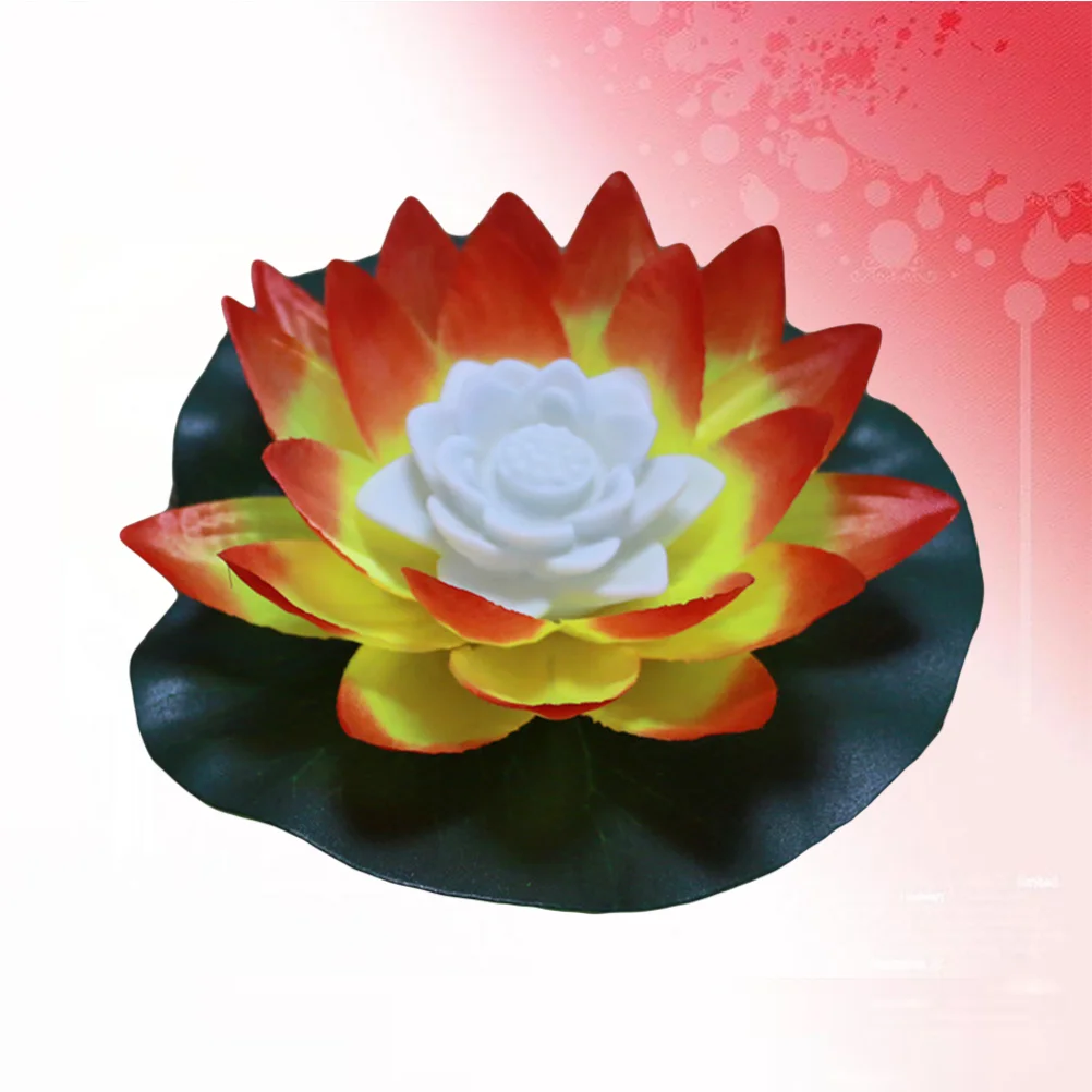 

Floating Light Pool Lotus Led Flower Lily Lights For Water Pads Lantern Pond Solar Artificial Flowers Outdoor Ponds Swimming