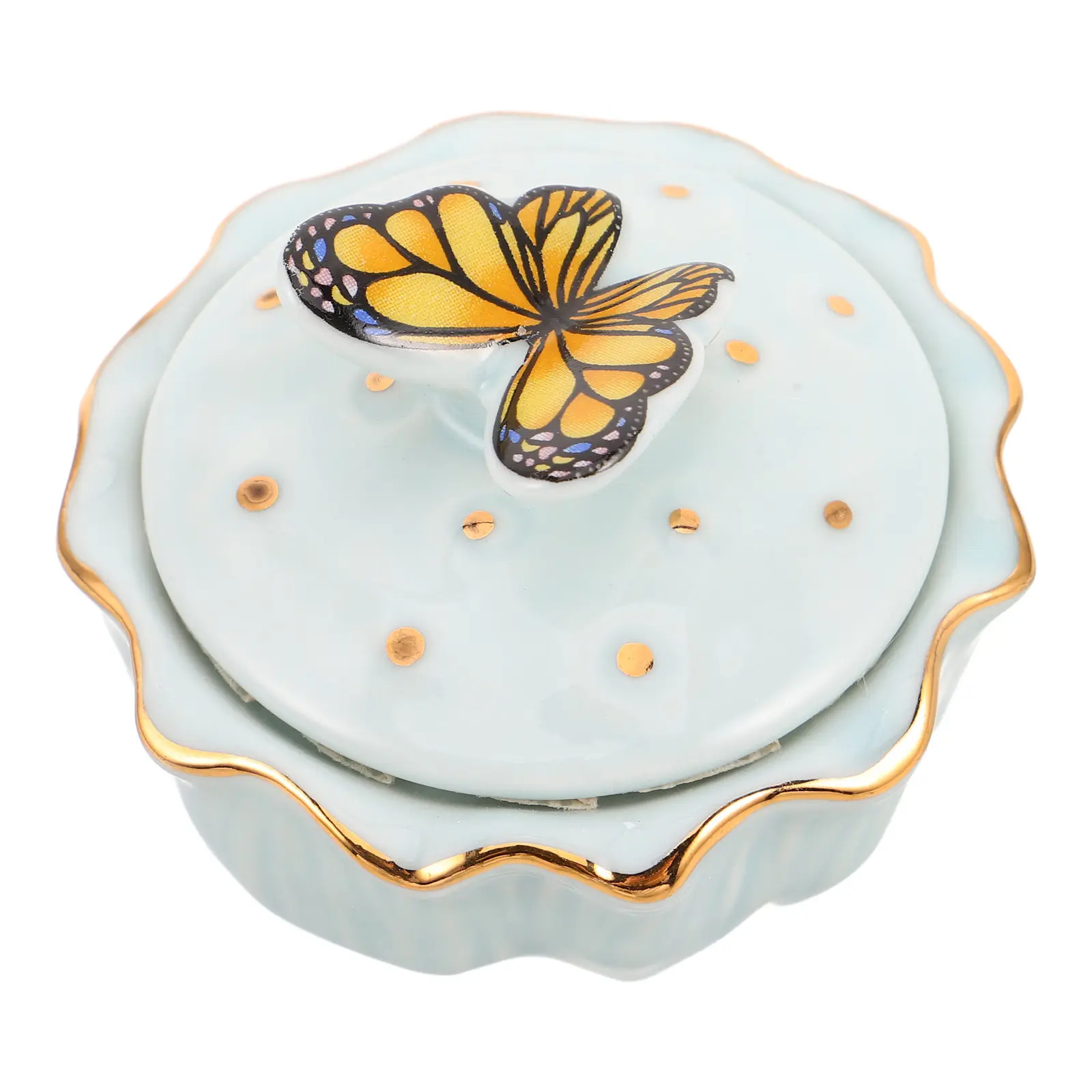 세라믹 네일 브러쉬 클리너 컵 블루 버터플라이 메쉬 필터 다펜 디쉬 매니큐어 네일 브러쉬 세척기 오거나이저 살롱 가정용