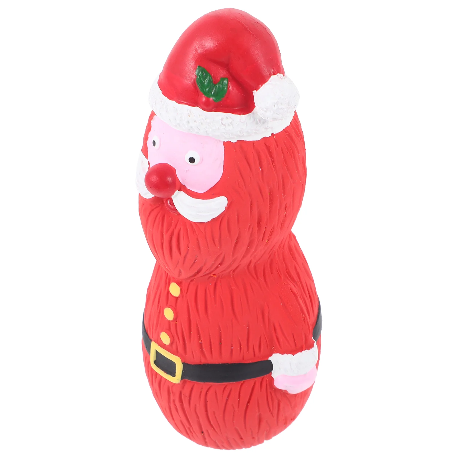 

Xmas Dog Squeaky Toy Santa Dog Chew Toy Latex Dog Toy for Puppy Playing Training