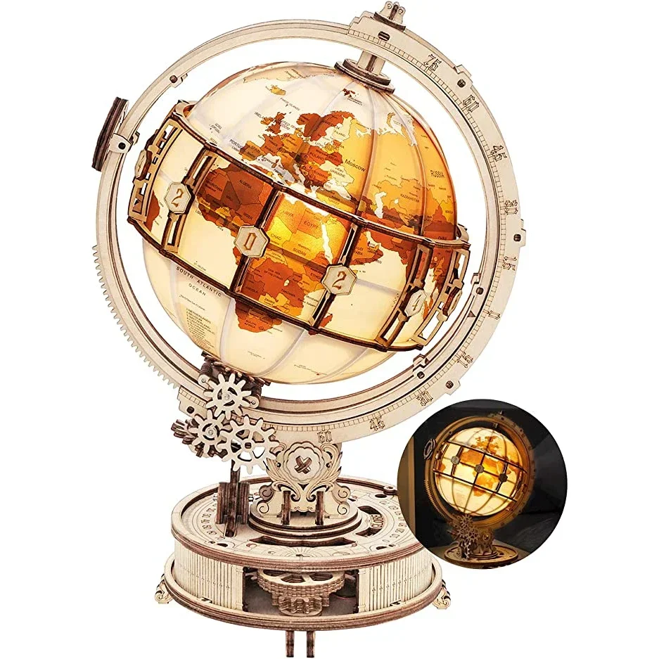 ROKR Curious Discovery Series 3D Wooden Puzzle Games Assembly Telescope Orrery Model Buliding Kits Toys Gift ST