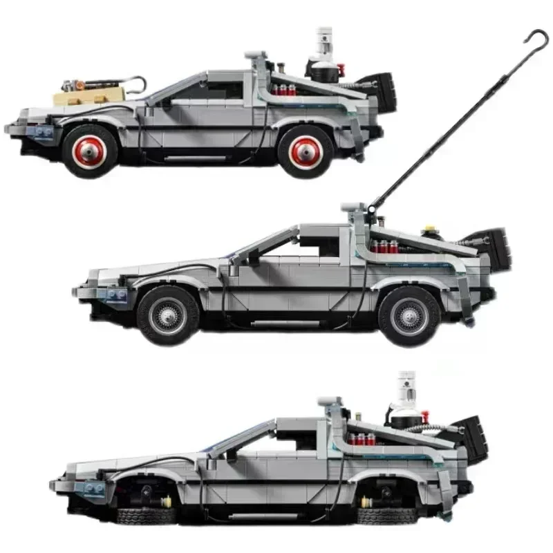 Building Blocks Toys Back to the Future Time 1:12 Machine Compatible 1872Pcs Technical Car Bricks Construct Birthday Gifts