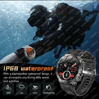 2025 New Military T-Rex 3 Ultra 1000mAh Battery Smart Watch IP68 Waterproof Flashlight Heart Rate Sports tracker Smartwatch Men - Image 5