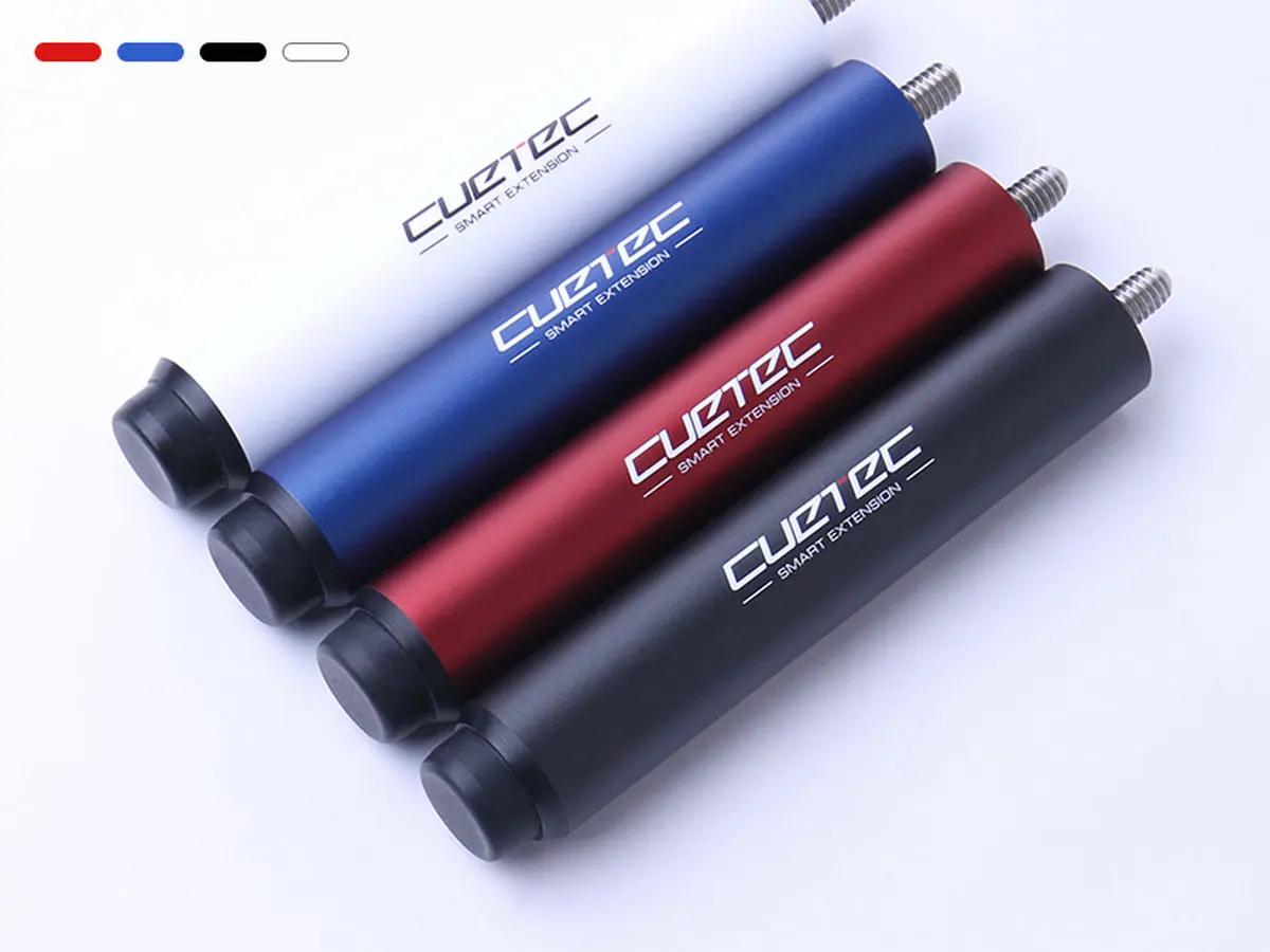Cuetec 오리지널 스마트 연장 로드, 당구 연장기, 블랙 블루 와인 레드 컬러