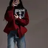 100% Pure Wool Knit Japanese Cardigan Women's 24 Autumn/Winter Korean Jacket Mid Length Coat Loose Large Cashmere Sweater Female 5