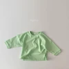 New Spring Autumn Baby T-Shirts Infant Baby Girls Boys Solid Color Base T Shirt Kids Cotton   Tops Round Neck  Toddler Clothes 5