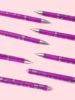 27/32Pcs Erasable Pen Refills Magic Gel Pens Rod Washable Handle 0.5mm Purple Ink Office School Supplies Stationery 4