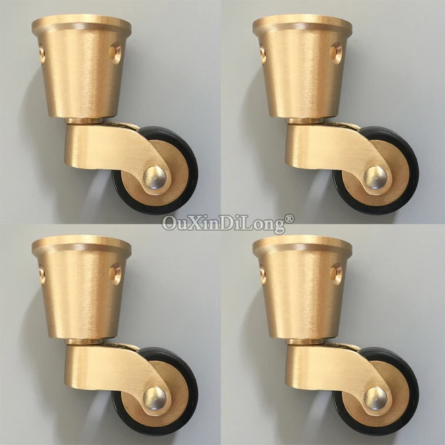 Brass Furniture Runners Rollers  Chair Wheel Furniture Caster - 4pcs Heavy  Universal - Aliexpress