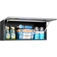 Garage Storage Cabinet with Flip-Up Door, Lockable Metal Wall Cabinet for Garage, Wall Mounted Garage Cabinet 1