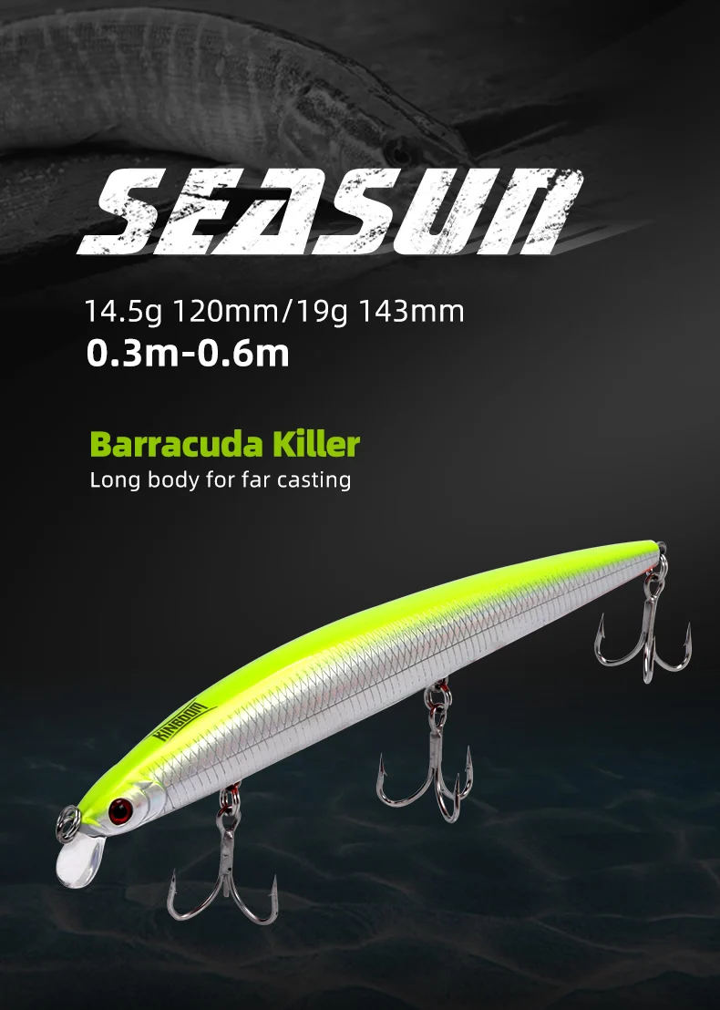 Kingdom Schwimmende Angelköder 19g 14,5g 29g 33g Hochwertige Künstliche Minnow-Hardbaits Wobbler Karpfenangel-Ausrüstung – Detail 3