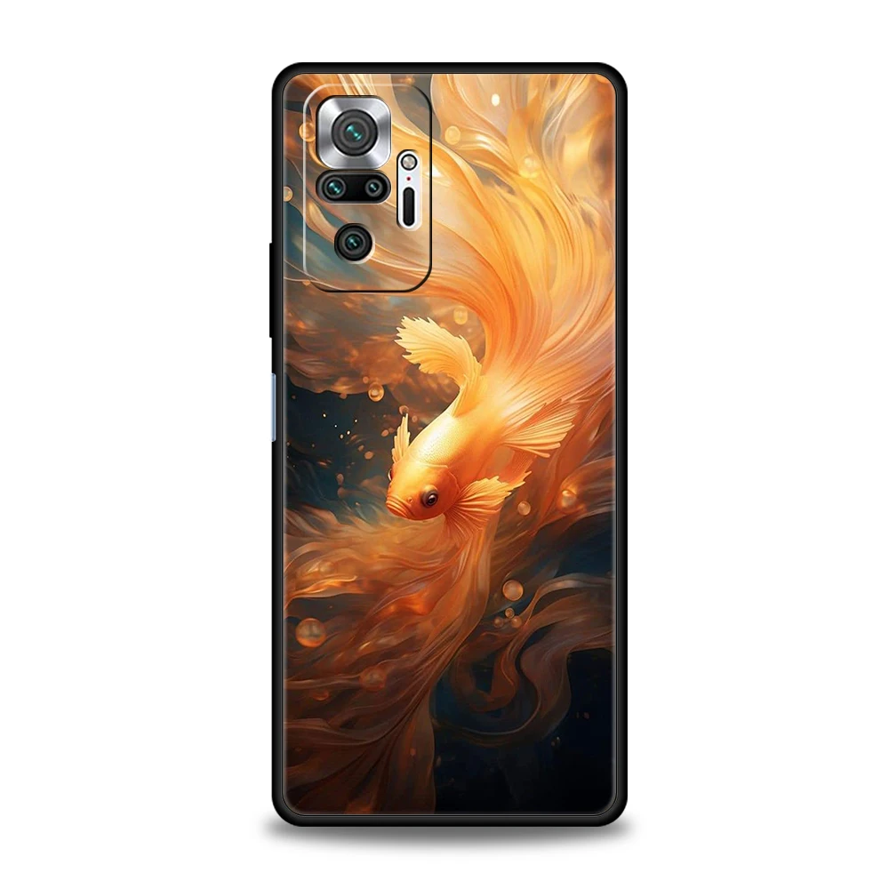 Süße Fisch Handy hülle Abdeckung für Redmi 13c 10c Note 13 12 10 11 Pro plus 7 8t k40 k50 Gaming Pro plus 5g Soft shell Capas Taschen TPU – Detail 1
