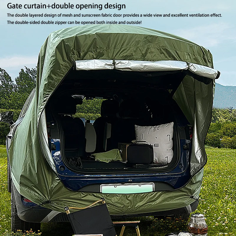 Car Rear Camping Tent with Canopy 3